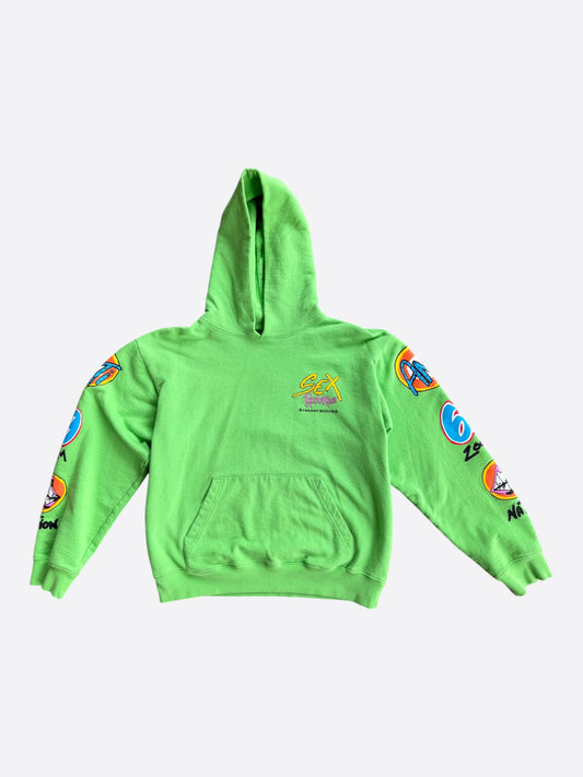 Chrome Hearts Green Sex Records Logo Hoodie