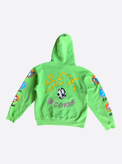 Chrome Hearts Green Sex Records Logo Hoodie