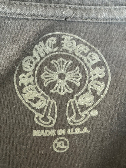Chrome Hearts Black & Bronze Neck Logo Longsleeve T-Shirt