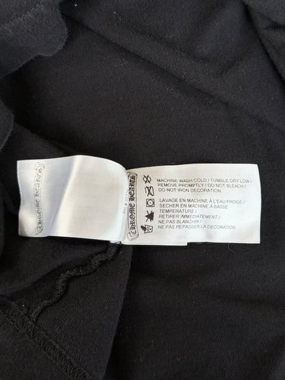 Chrome Hearts Black & Bronze Neck Logo Longsleeve T-Shirt