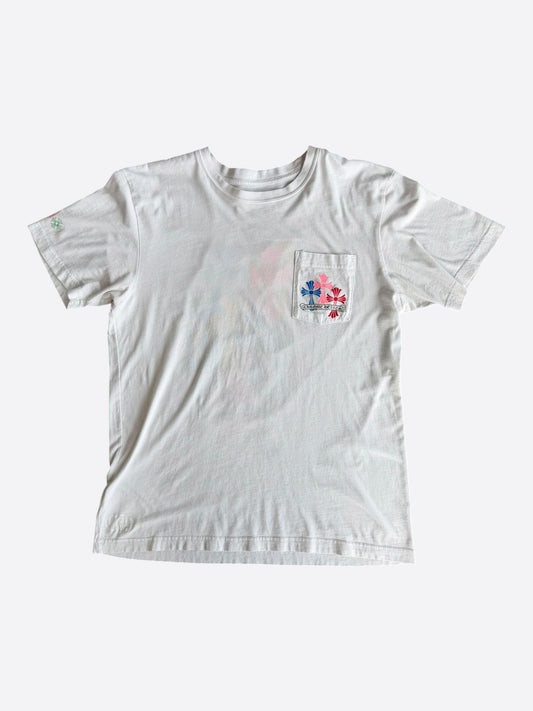 Chrome Hearts White Multicolor Cross T-Shirt