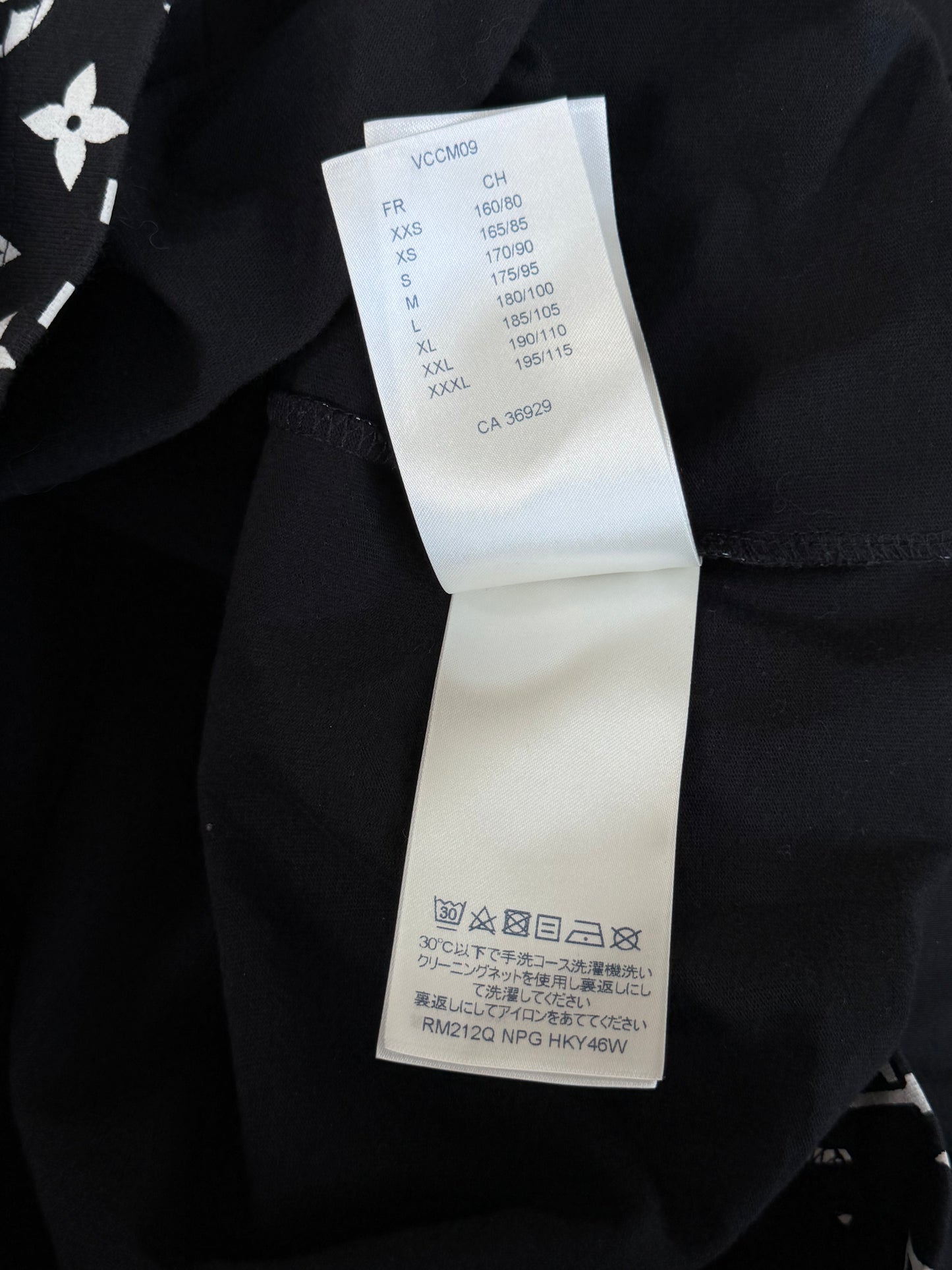 Louis Vuitton Black & White Monogram Gradient T-Shirt