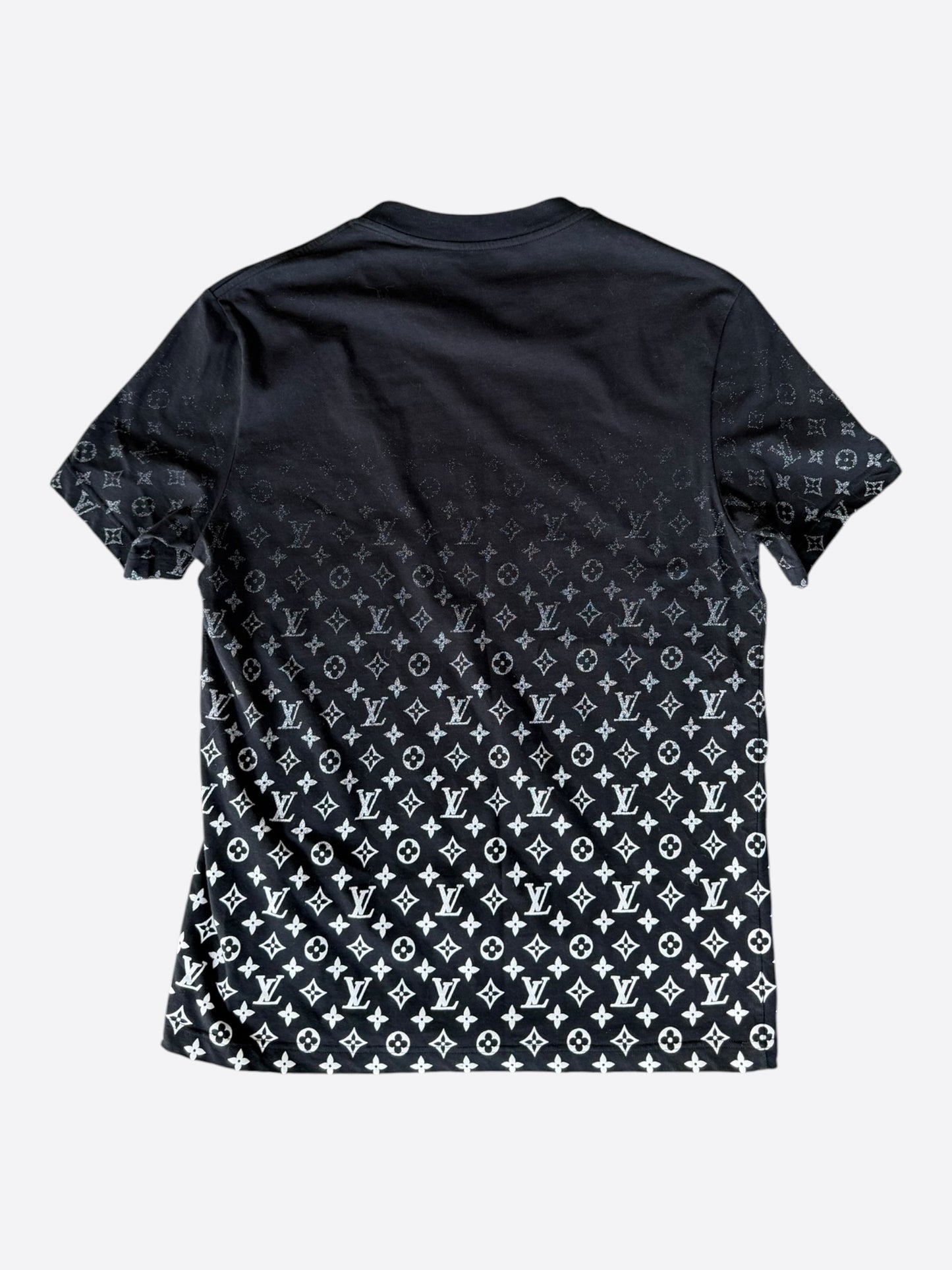 Louis Vuitton Black & White Monogram Gradient T-Shirt