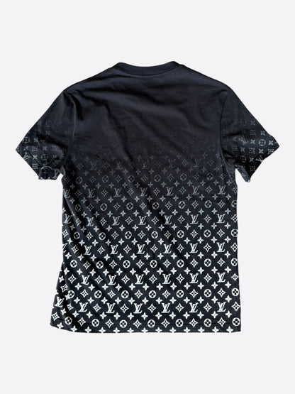 Louis Vuitton Black & White Monogram Gradient T-Shirt