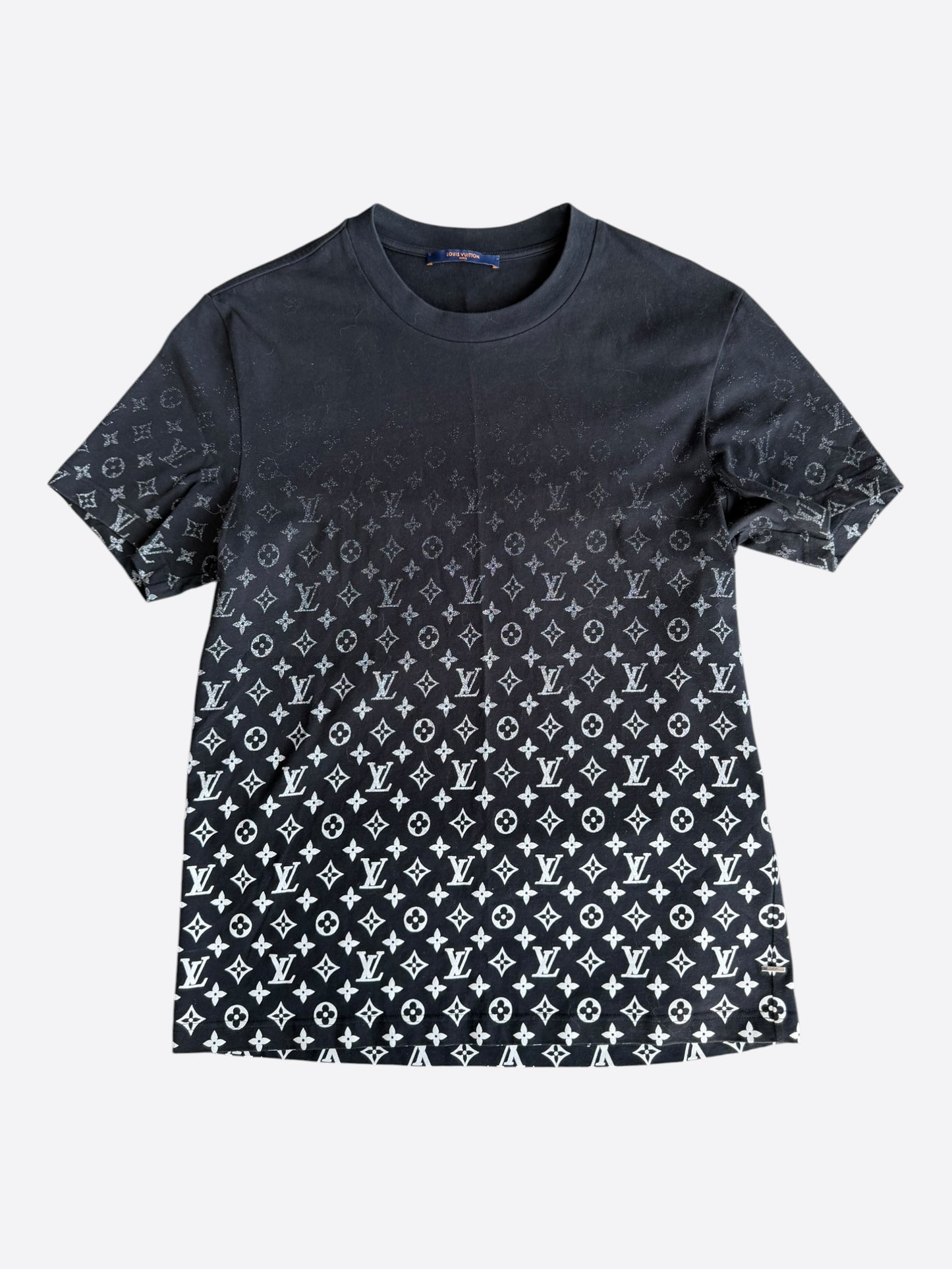Louis Vuitton Black & White Monogram Gradient T-Shirt