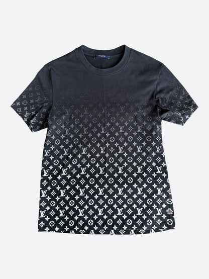 Louis Vuitton Black & White Monogram Gradient T-Shirt