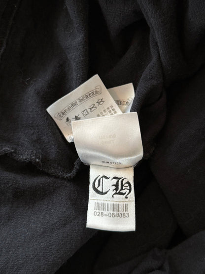 Chrome Hearts Matty Boy Black USA Flag Script Logo Longsleeve T-Shirt