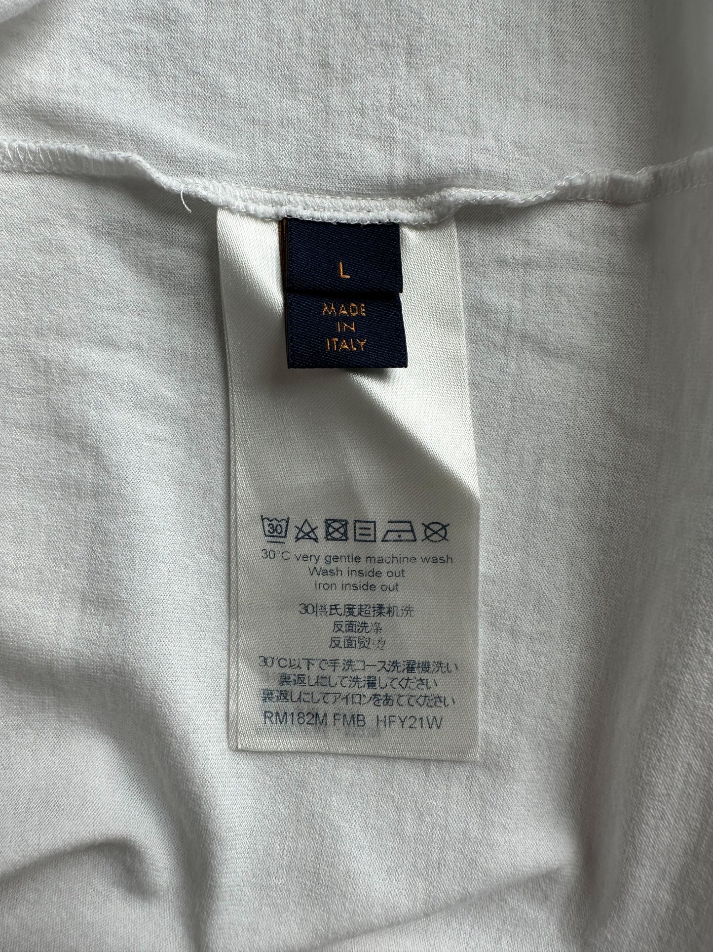 Louis Vuitton White Upside Down Logo Pocket T-Shirt – Savonches