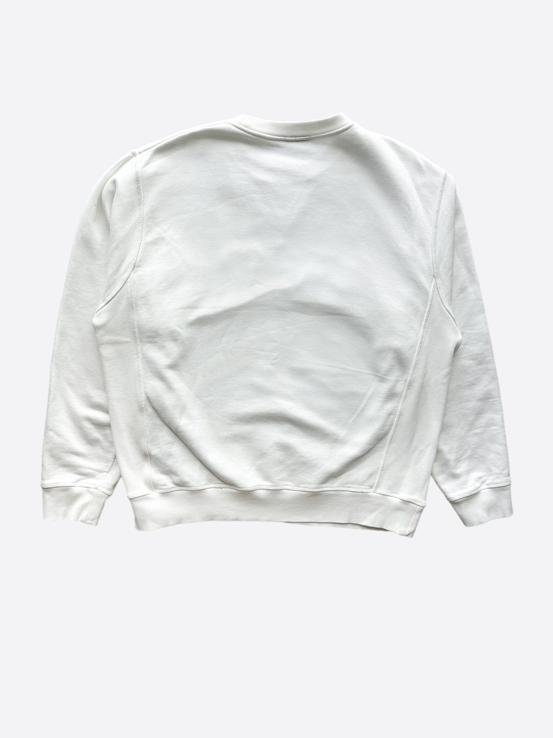 Dior Kenny Scharf White Embroidered Logo Sweater