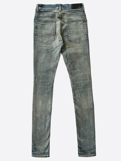 Amiri Blue Pajama Patch Thrasher Jeans