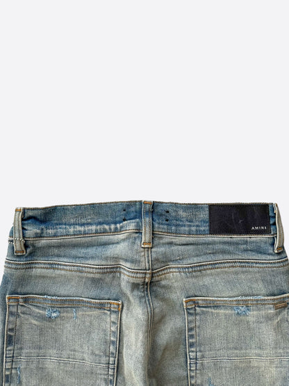 Amiri Blue Pajama Patch Thrasher Jeans