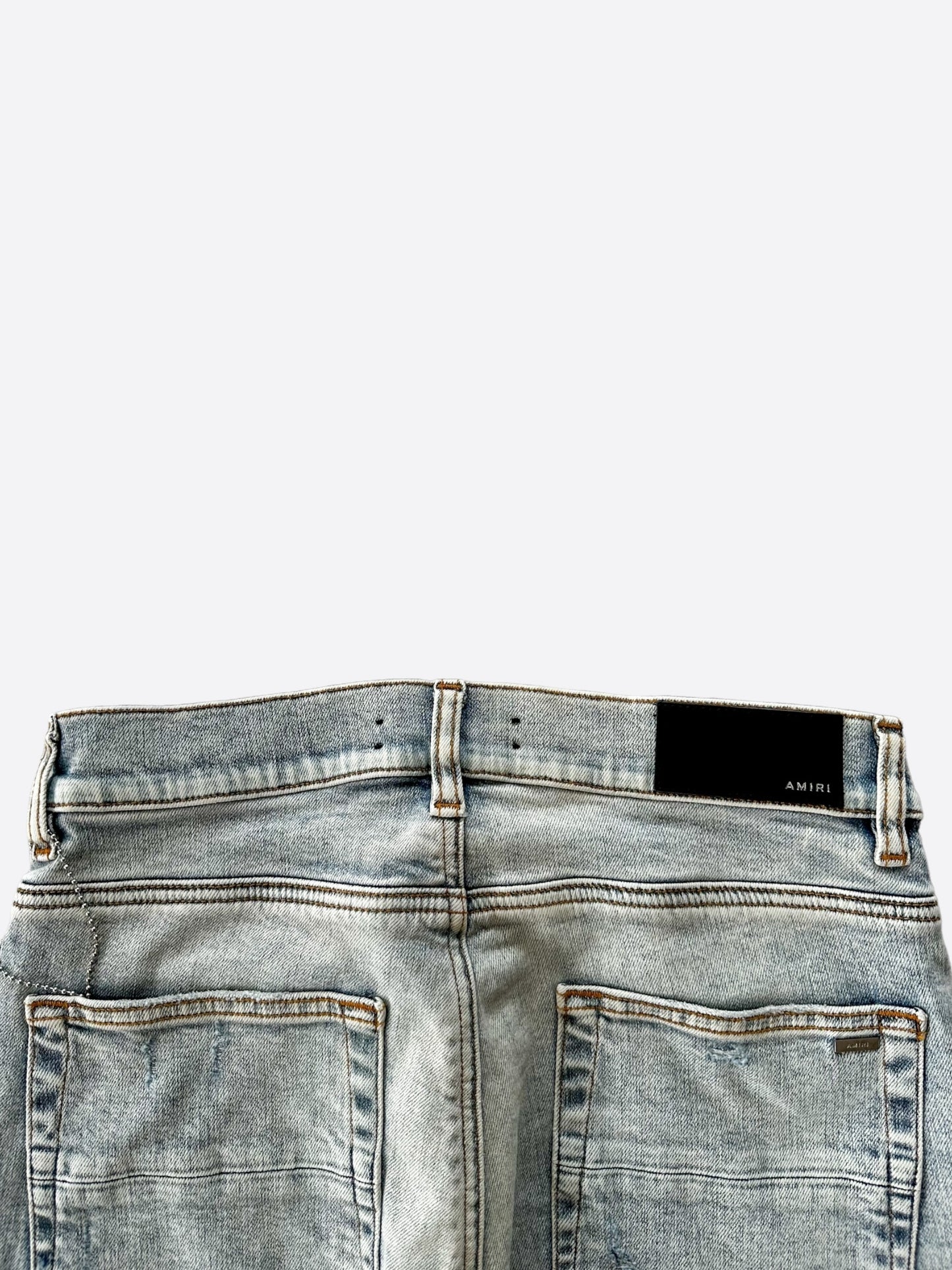 Amiri Stone Indigo & Black Patch MX1 Jeans