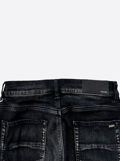 Amiri Aged Black Camouflage Patch MX1 Jeans