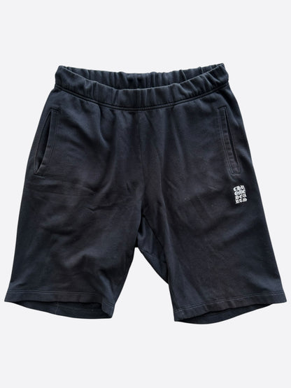 Chrome Hearts Black & White Embroidered Shorts