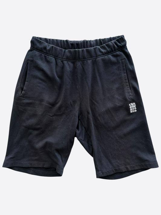 Chrome Hearts Black & White Embroidered Shorts