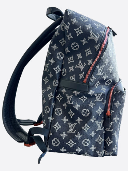 Louis Vuitton Navy & White Upside Down Monogram Backpack