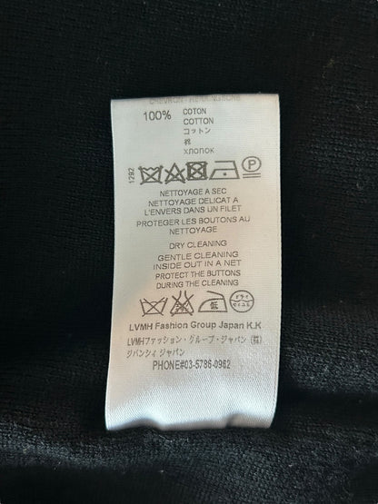 Givenchy Black & White Wool 4G Logo Striped Bomber Jacket