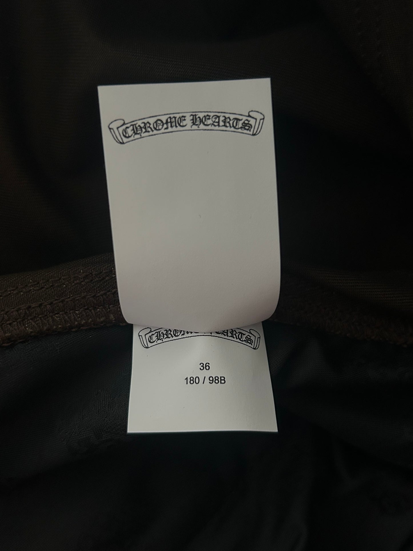 Chrome Hearts Brown & Orange Cross Patch Carpenter Jeans