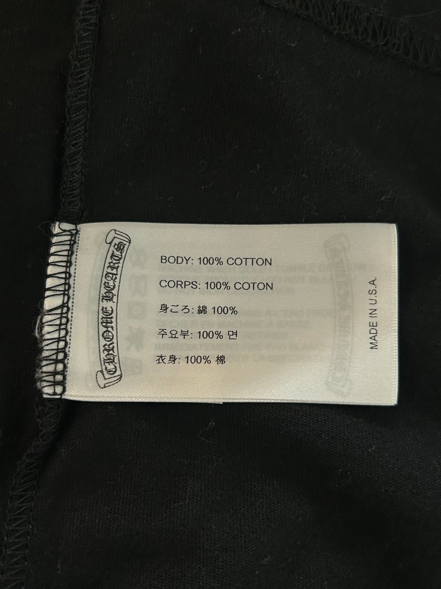 Chrome Hearts Black & White Heroes Project T-Shirt