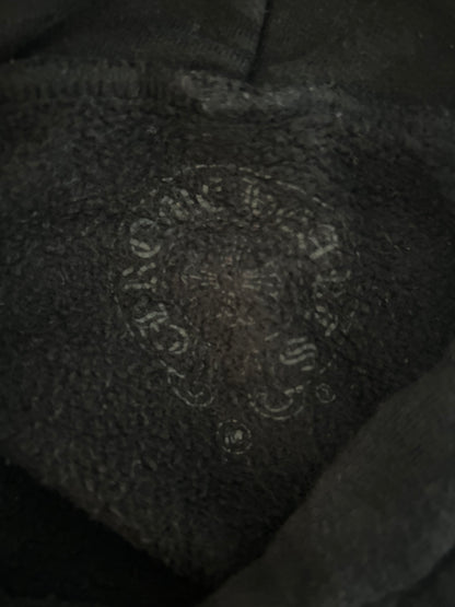 Chrome Hearts Black & White Horseshoe Chomper Logo Hoodie