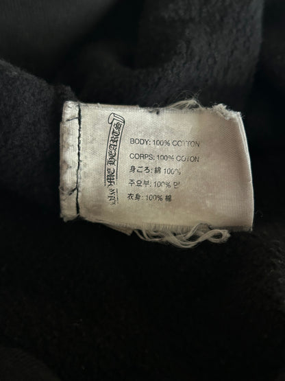 Chrome Hearts Black & White Horseshoe Chomper Logo Hoodie