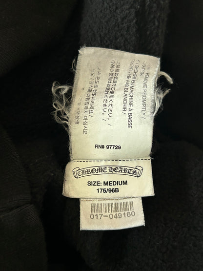 Chrome Hearts Black & White Horseshoe Chomper Logo Hoodie