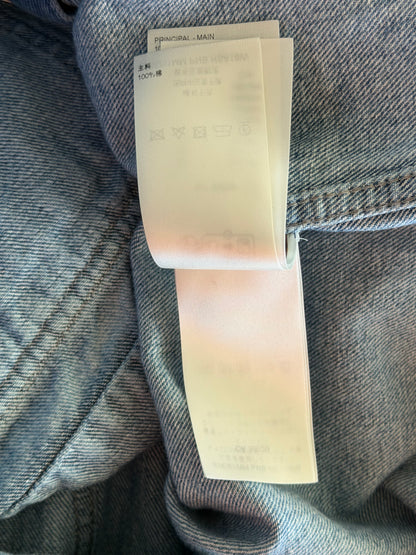 Louis Vuitton Blue Distressed Monogram Denim Jacket
