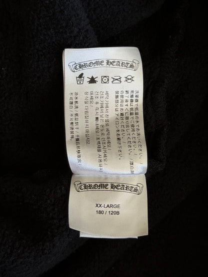 Chrome Hearts Black & White Cemetery Cross Logo Hoodie