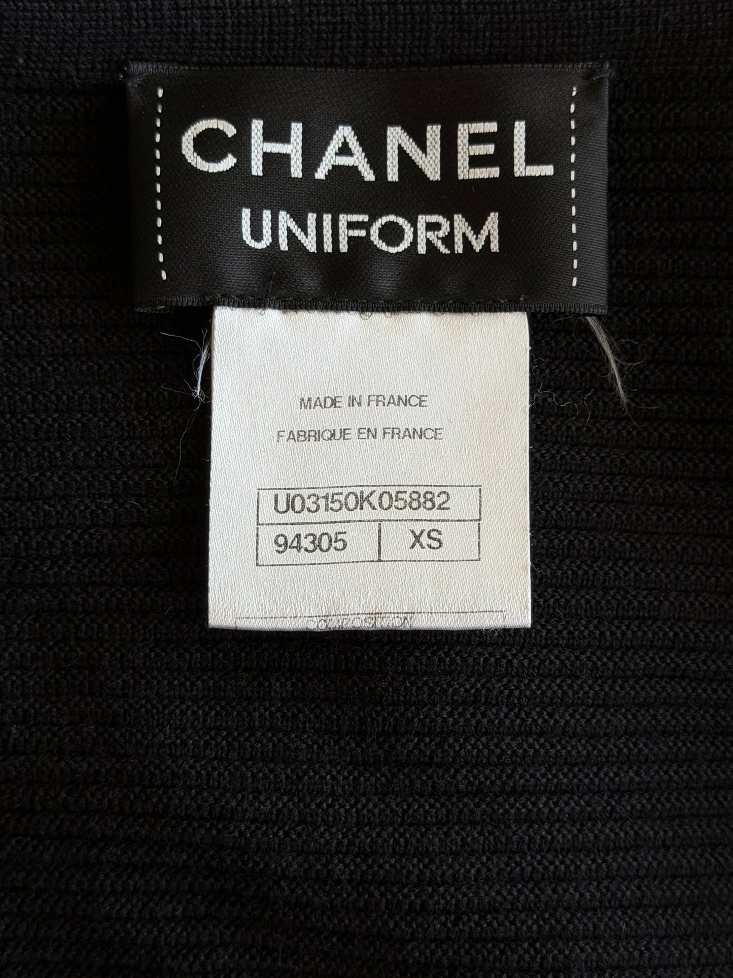 Chanel Black Button Up Knít Women's Cardigan