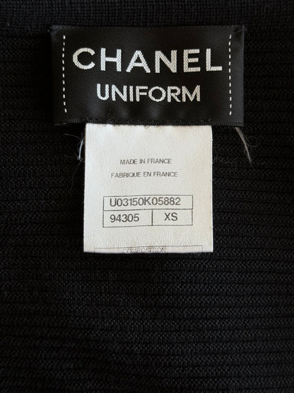 Chanel Black Button Up Knít Women's Cardigan