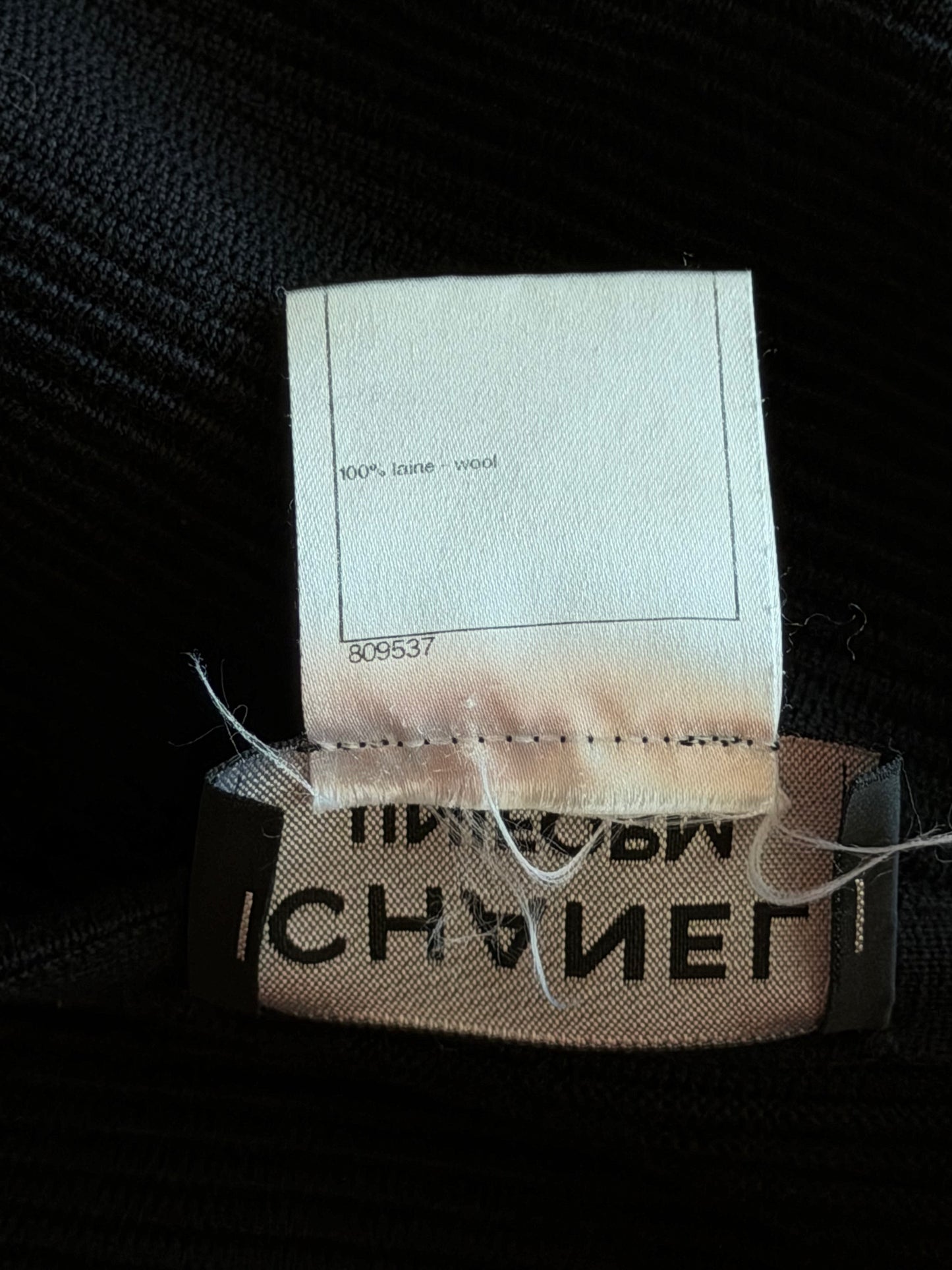 Chanel Black Button Up Knít Women's Cardigan
