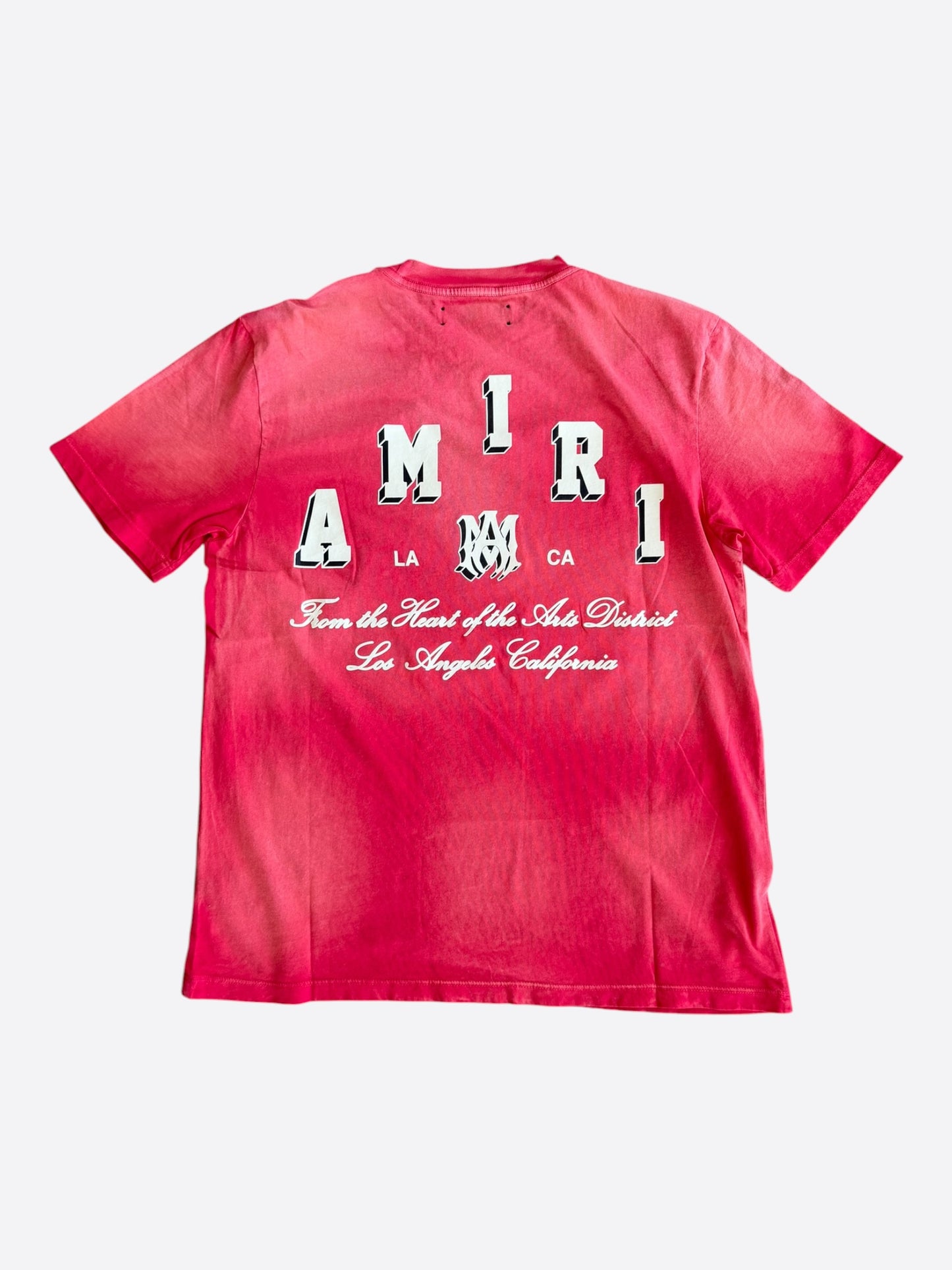 Amiri Vintage Red & White Collegiate Logo T-Shirt