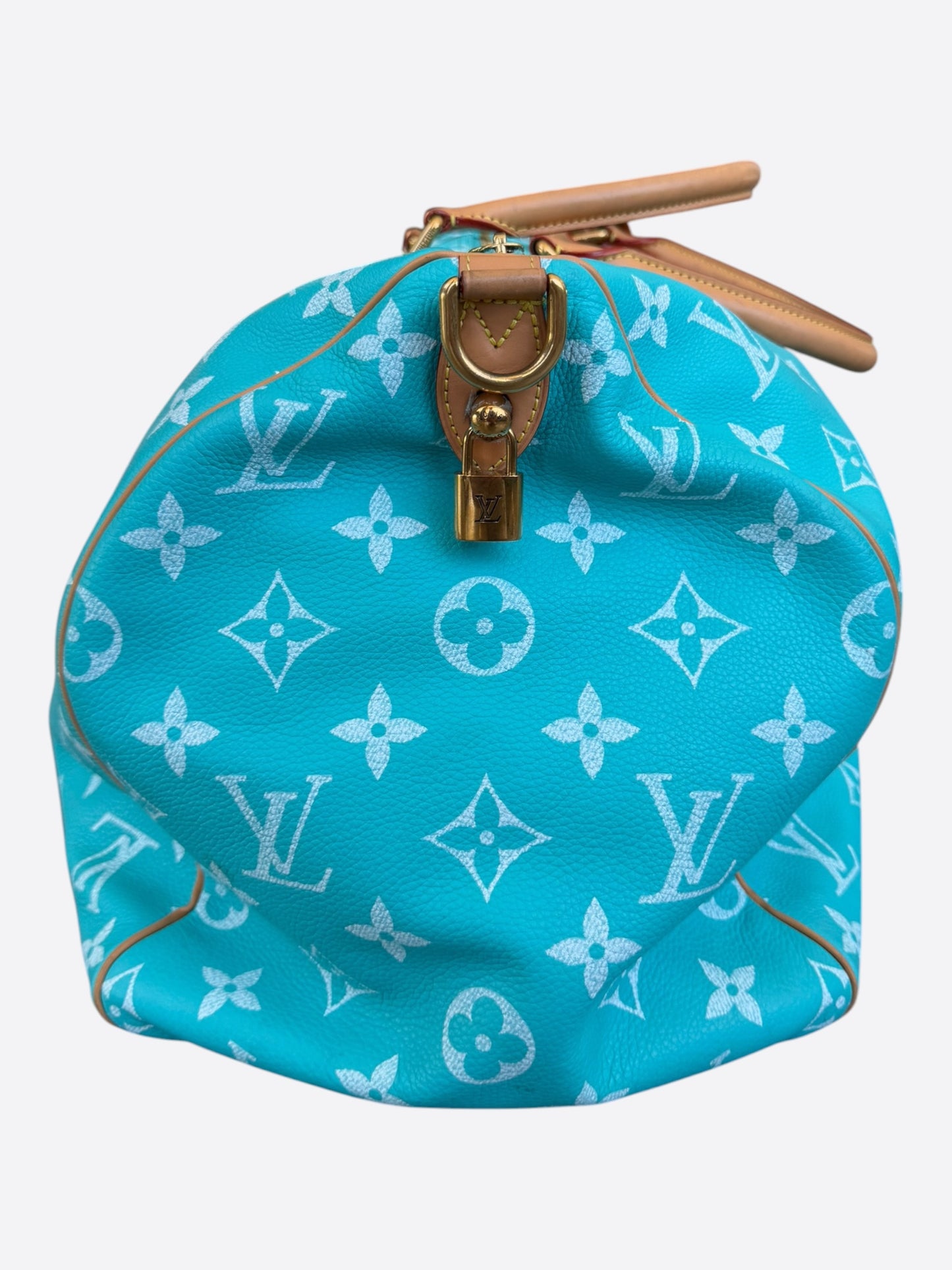 Louis Vuitton Turqoise & White Monogram P9 Speedy 50