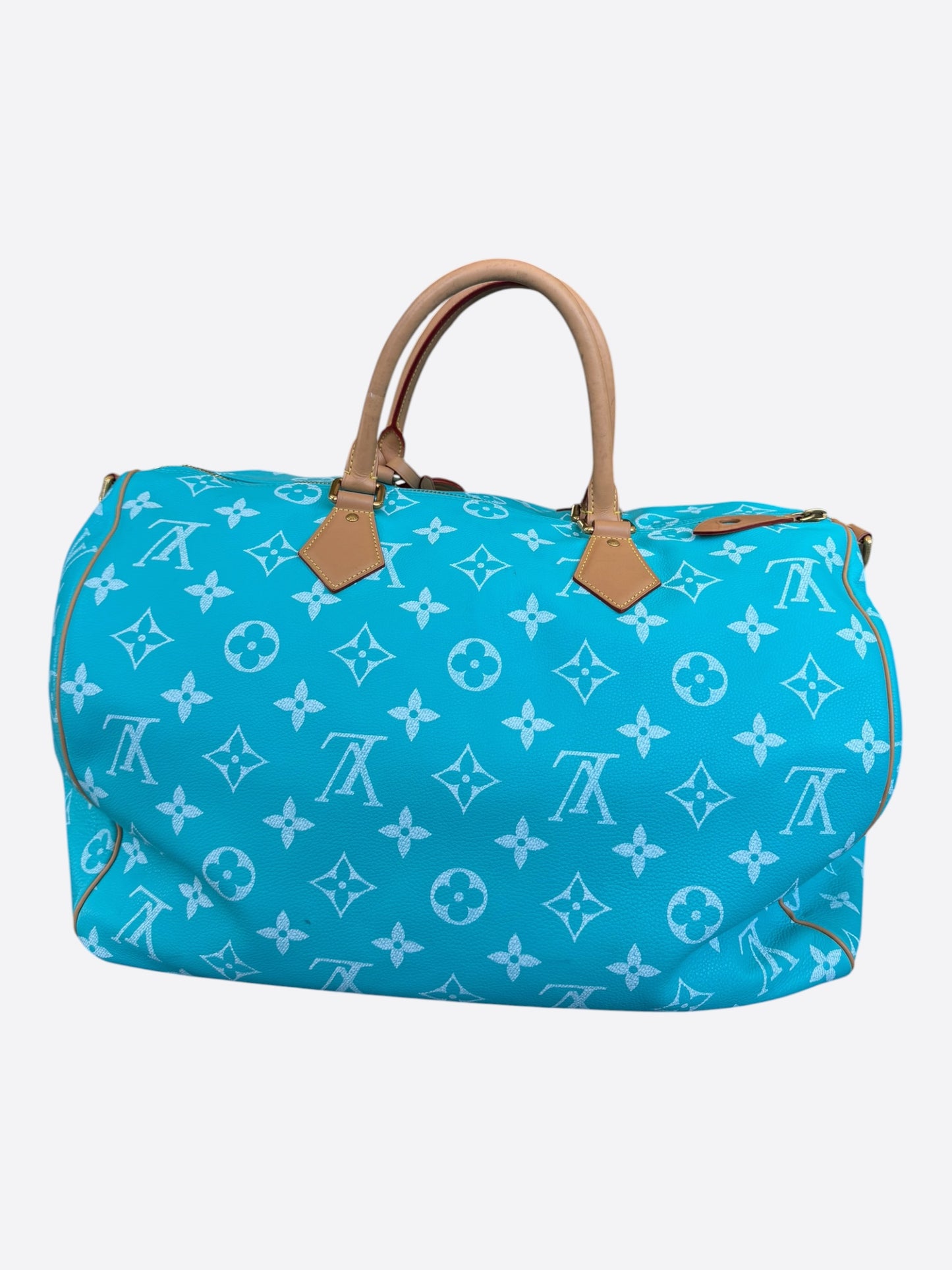 Louis Vuitton Turqoise & White Monogram P9 Speedy 50
