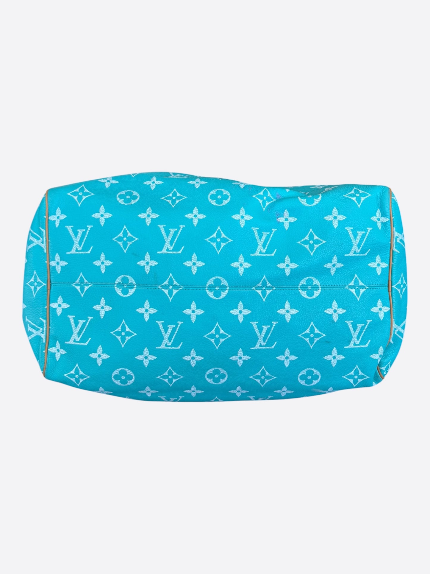 Louis Vuitton Turqoise & White Monogram P9 Speedy 50