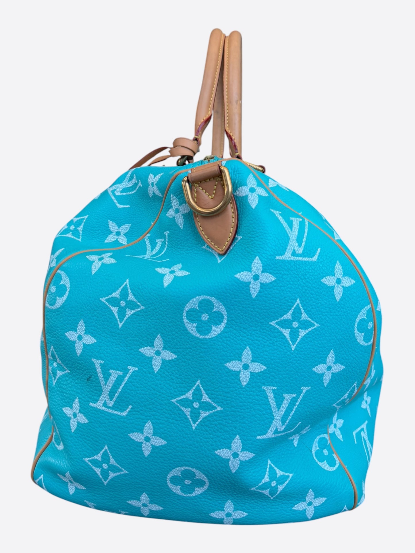 Louis Vuitton Turqoise & White Monogram P9 Speedy 50