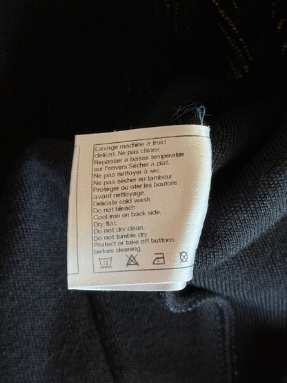 Chanel Black Button Up Knít Women's Cardigan