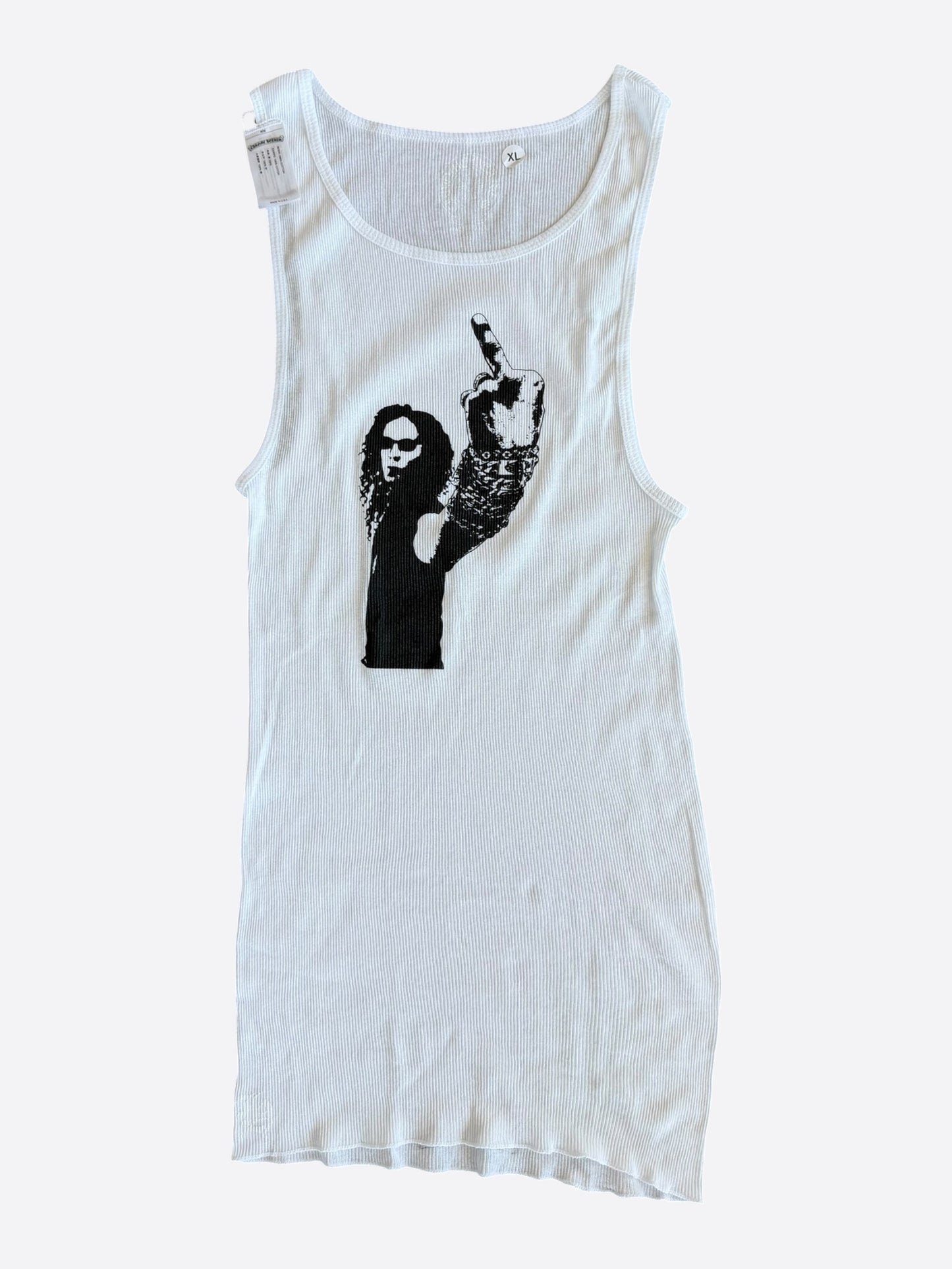 Chrome Hearts White & Black Richard Stark Graphic Tank Top
