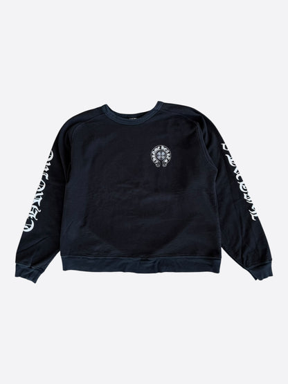 Chrome Hearts Black & White Horseshoe Logo Sweater