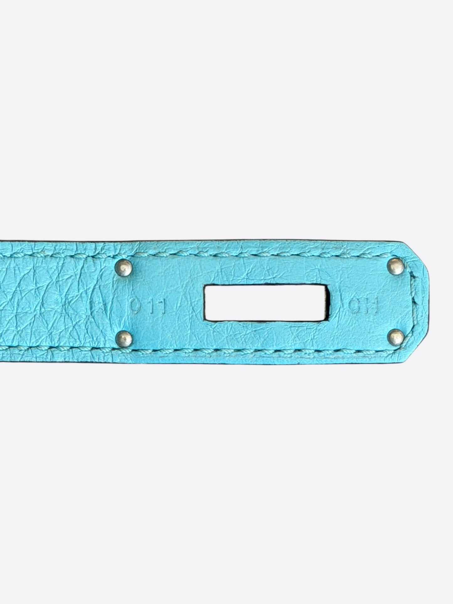 Hermes Blue Atoll Togo & Palladium Hardware Kelly 28