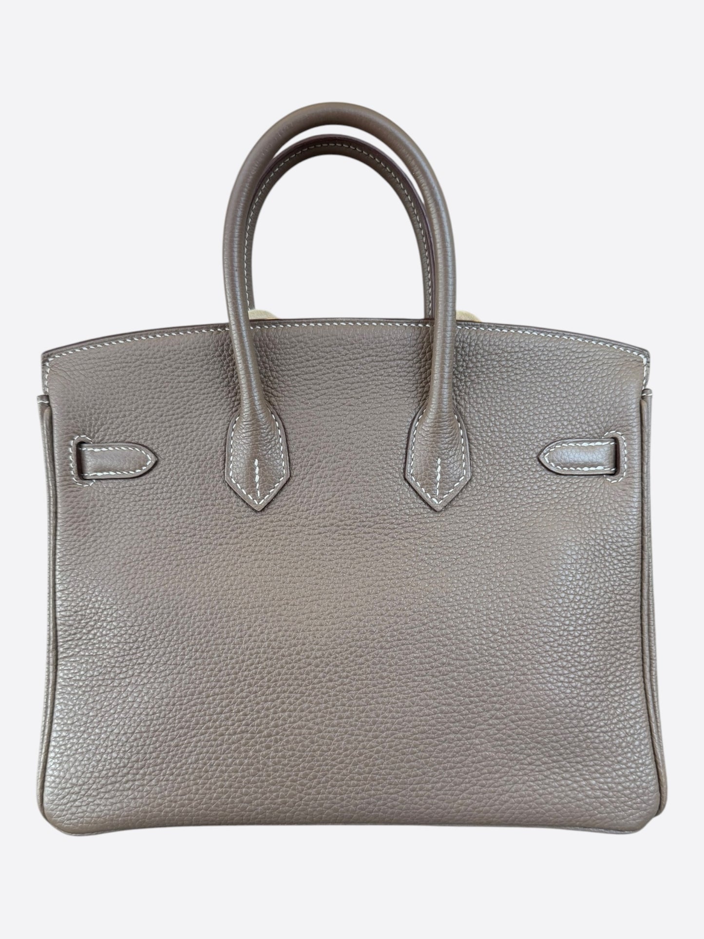 Hermes Etoupe Togo & Gold Hardware Birkin 25
