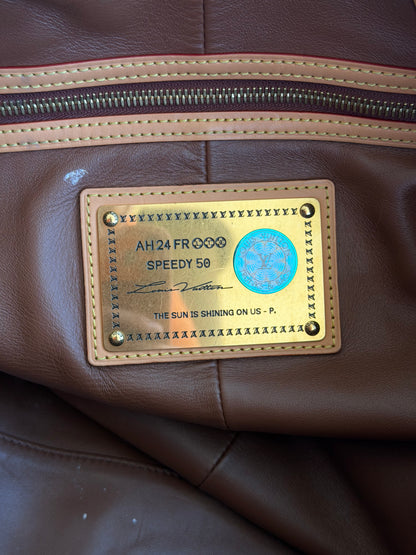 Louis Vuitton Turqoise & White Monogram P9 Speedy 50