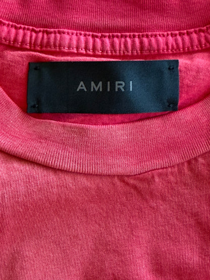 Amiri Vintage Red & White Collegiate Logo T-Shirt