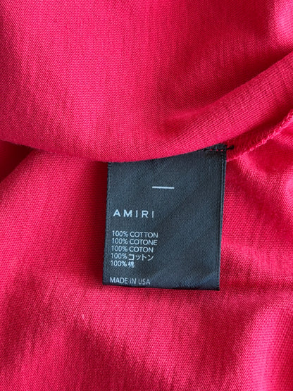 Amiri Vintage Red & White Collegiate Logo T-Shirt