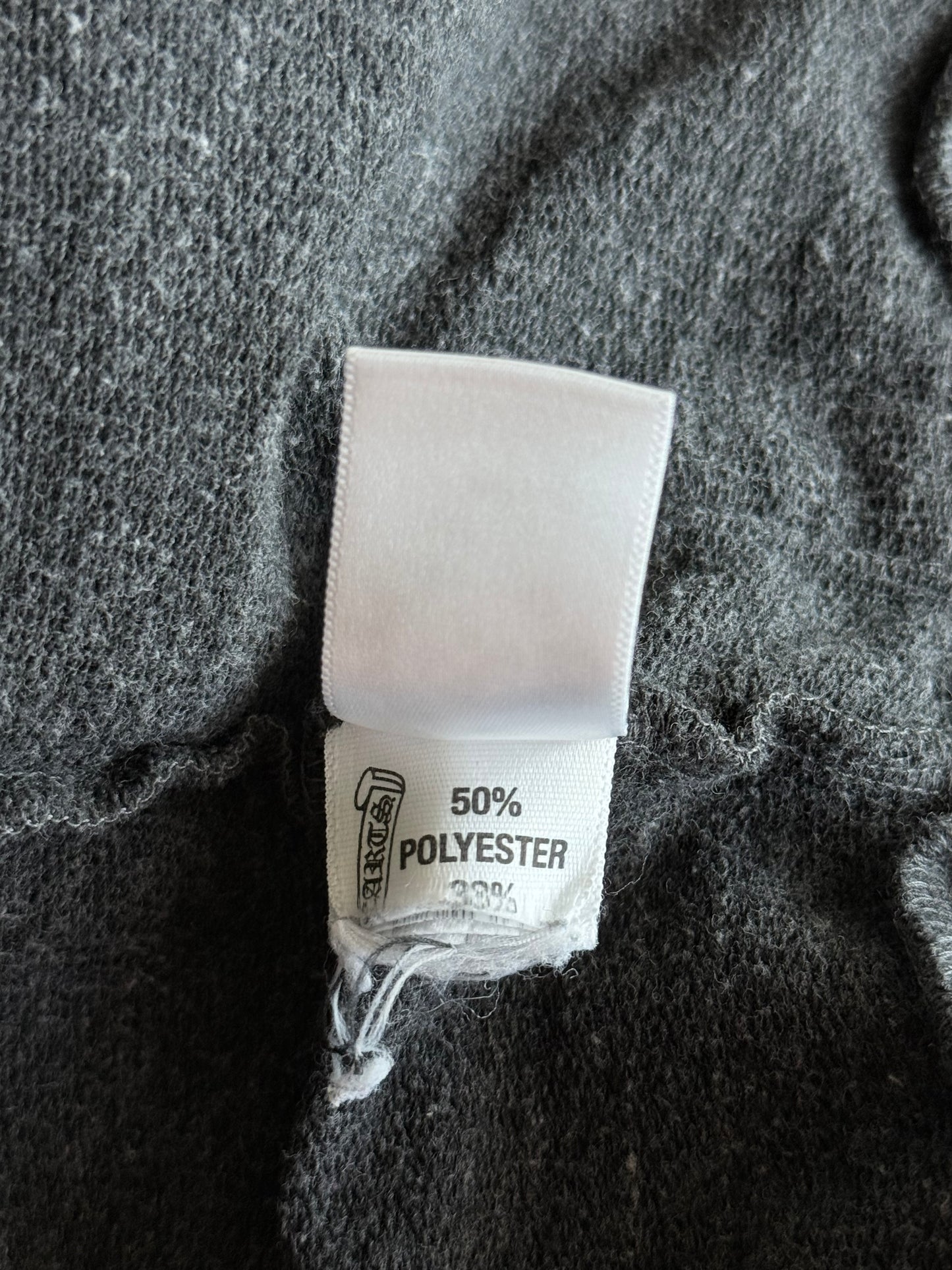 Chrome Hearts Grey & White Cross Logo Women's Zip Up Hoodie