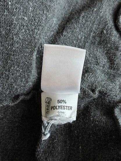 Chrome Hearts Grey & White Cross Logo Women's Zip Up Hoodie