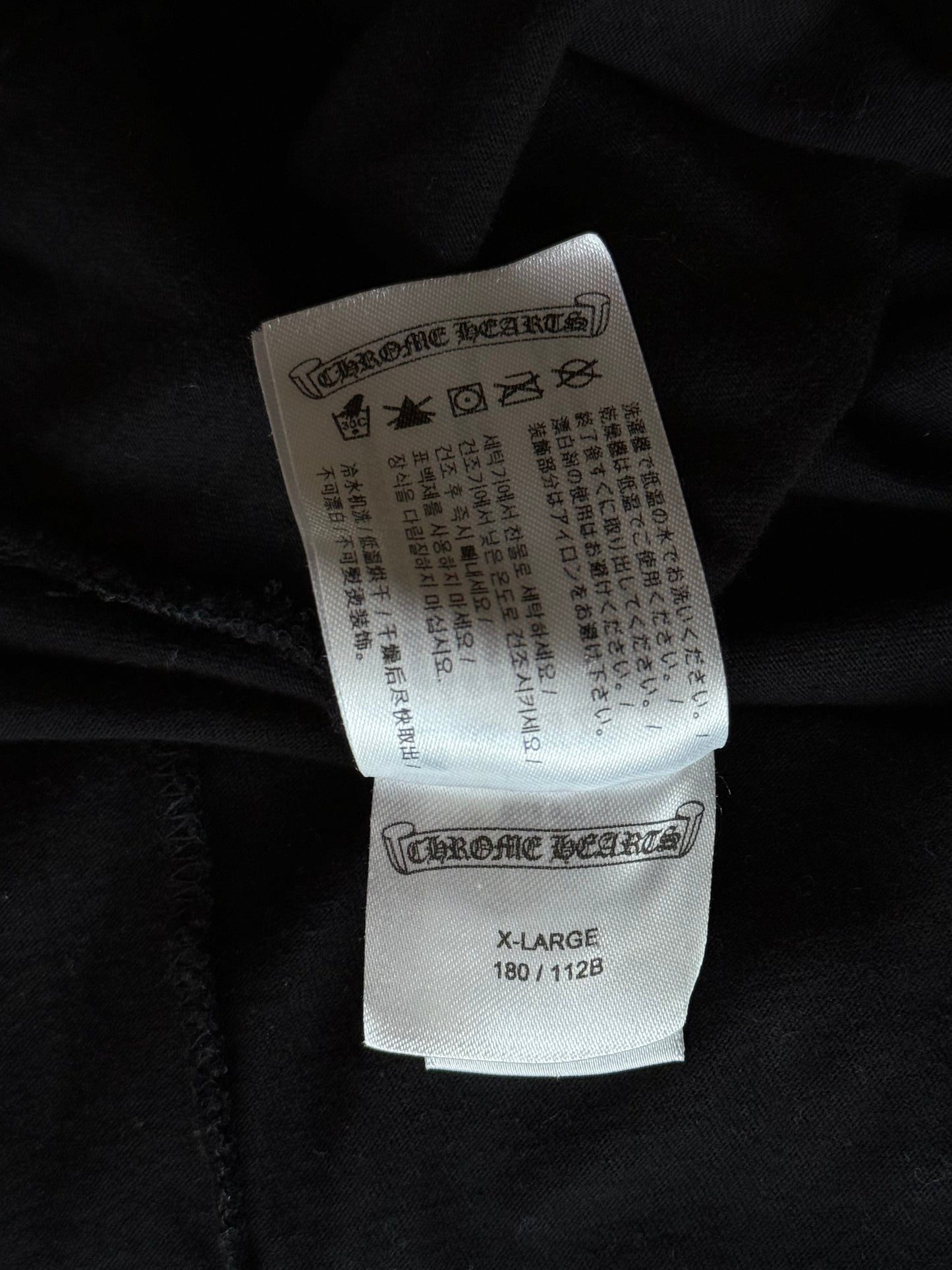 Chrome Hearts Black Multicolor Foti Logo Longsleeve T-Shirt