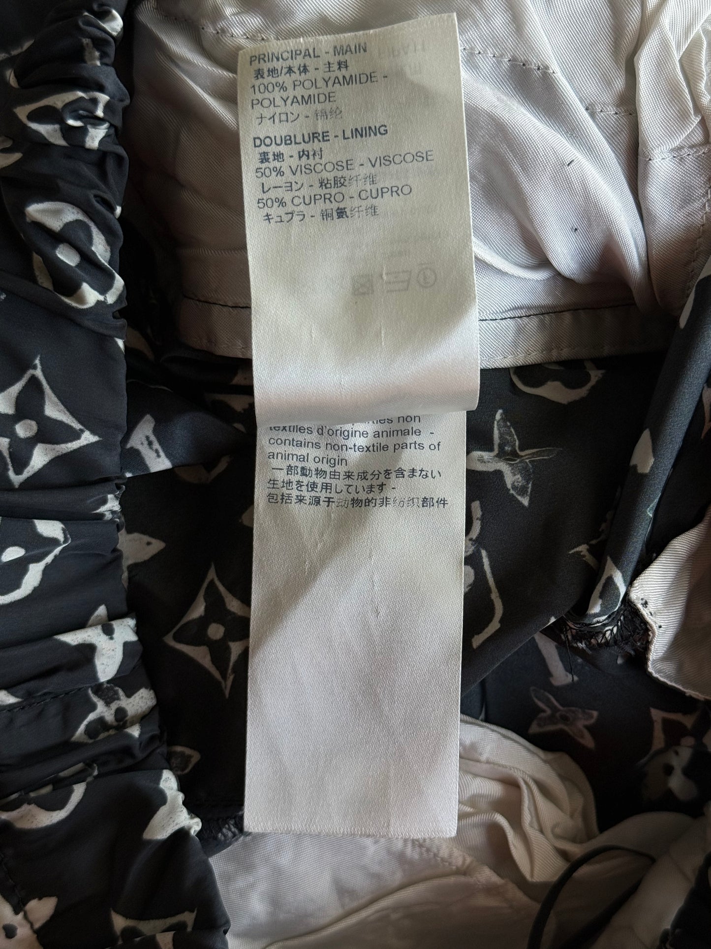 Louis Vuitton Black & White Monogram Women's Track Pants