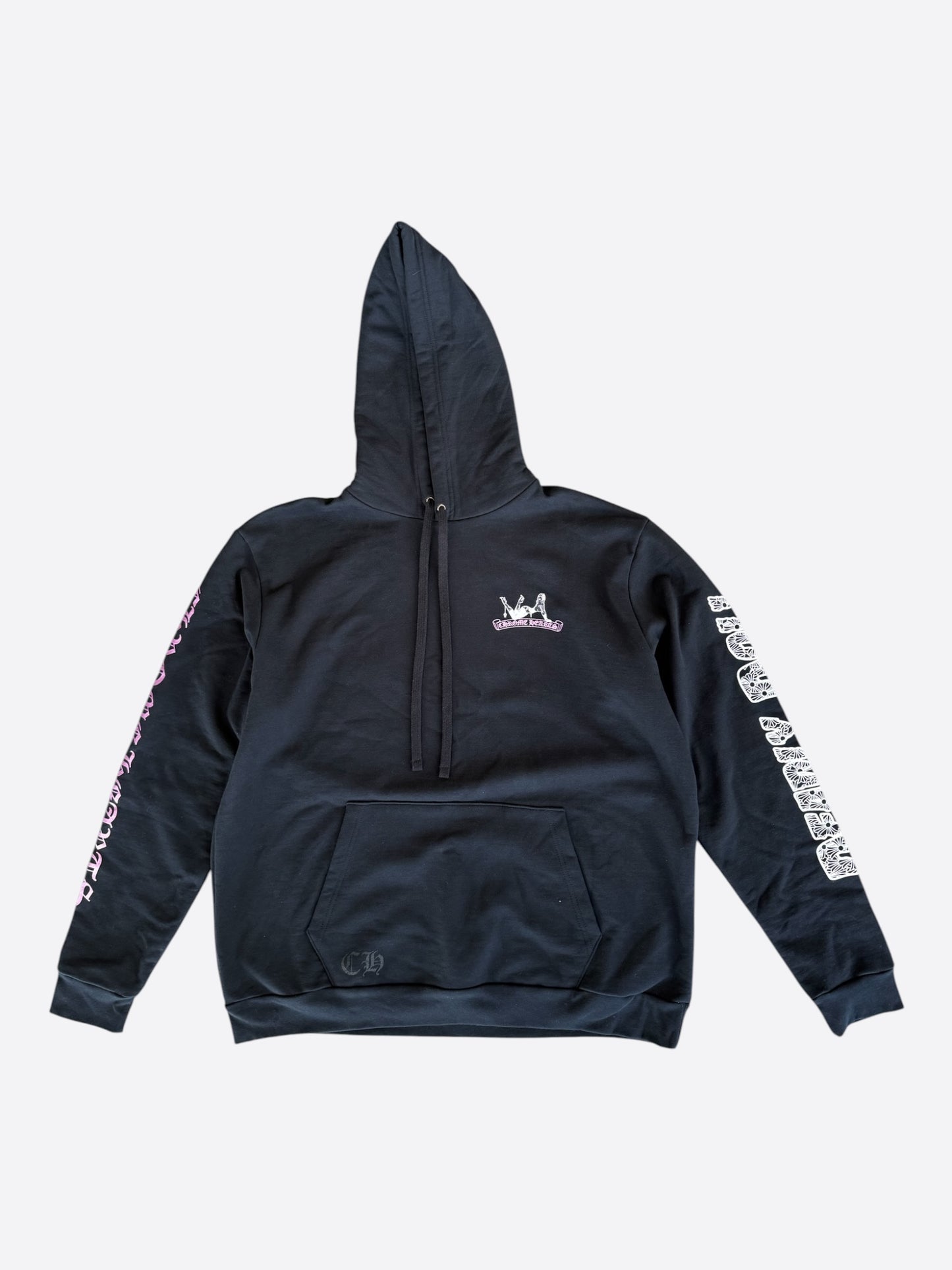 Chrome Hearts Black, White & Pink Deadly Doll Hoodie