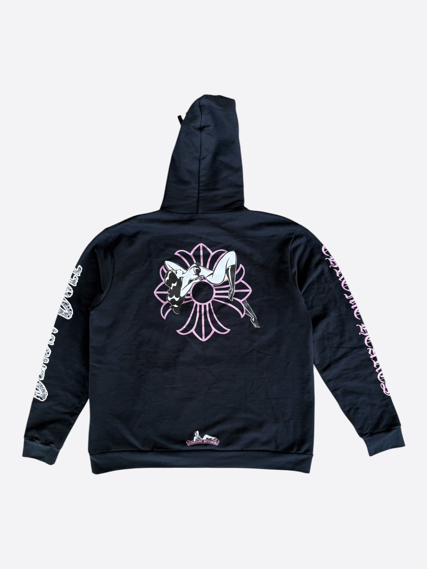 Chrome Hearts Black, White & Pink Deadly Doll Hoodie